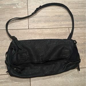 JAS MB VINTAGE BLACK LEATHER BAG